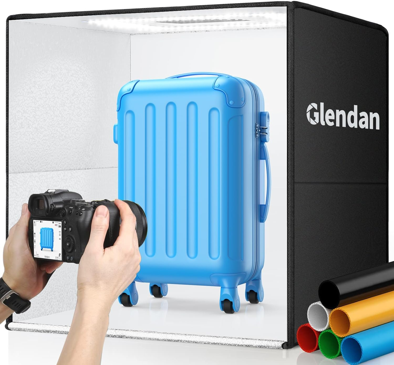 Glendan 24"x24" Light Box Photography, Large Photo Light Box with 288 LED Beads Unbranded Amzdeal ZK-RY-01