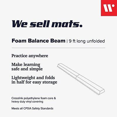 We Sell Mats 9 ft Folding Foam Balance Beam Bar, Portable Gymnastics Equipmen... We Sell Mats ECOBEAM-PR - фотография #2