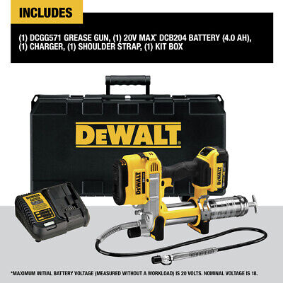 DEWALT DCGG571M1 20V MAX Lithium-Ion Cordless Grease Gun Kit (4 Ah) New DEWALT DCGG571M1 - фотография #2