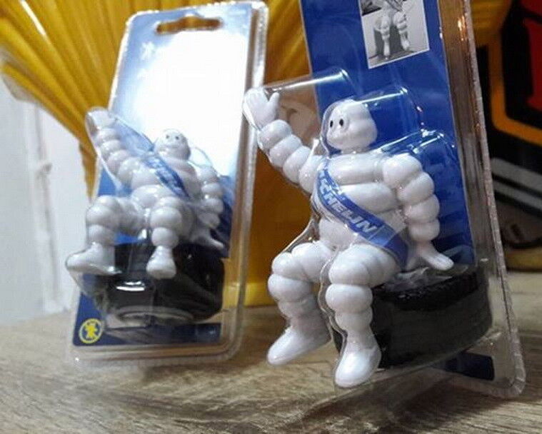MICHELIN Man Doll Collectible BIBENDUM Figure Sit on Tyre 4"  Air Freshener Car Michelin - фотография #4