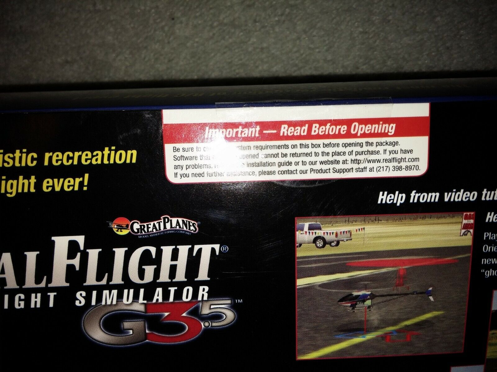 Real Flight RC Simulator G3.5 RealFlight R/C 3D Controller Futaba Sealed New Box RealFlight Does Not Apply - фотография #3
