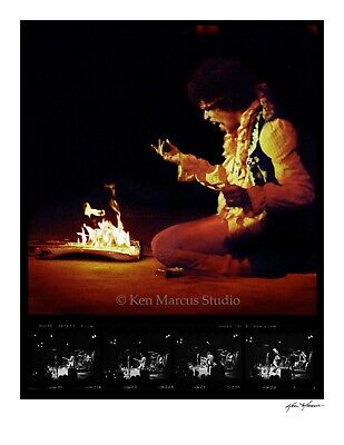 Jimi Hendrix Burning Guitar at Monterey Pop Signed Ltd.Ed. Photo by Ken Marcus Без бренда - фотография #2