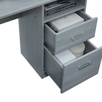 Techni Mobili Functional L-Shaped Desk with Storage, Grey Techni Mobili RTA-8412L-GRY - фотография #10