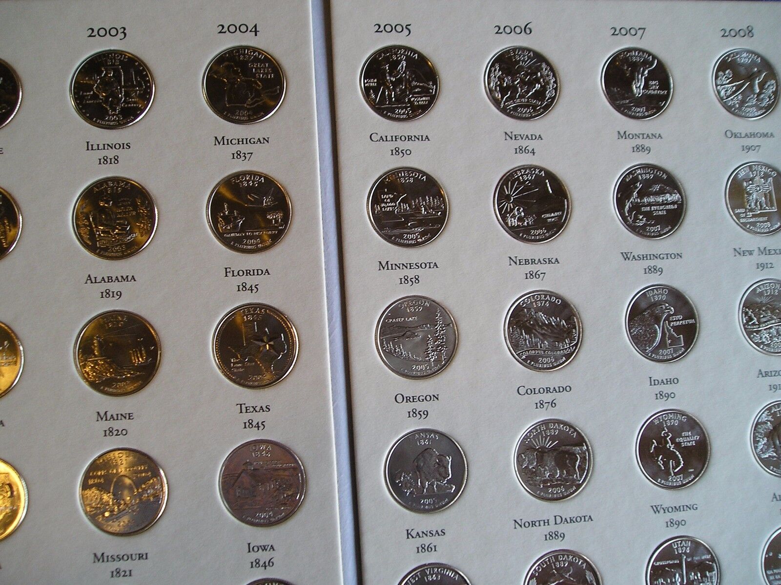 50 State Quarters Album with Territories Coin Collecting! Binder, Folder, Book! Littleton Coin Company LTCY0004 - фотография #5