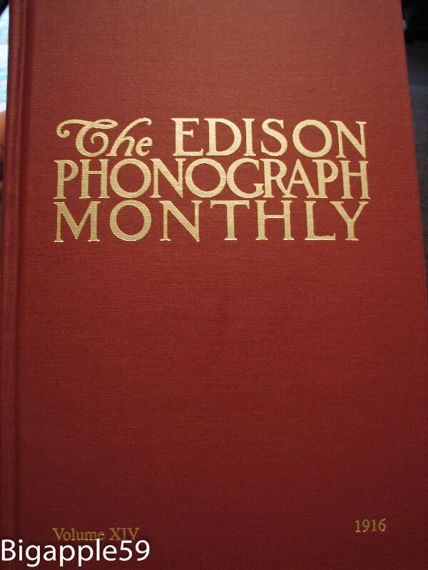 Scarce Edison Phonograph Monthly Collector Book #14 NEW Без бренда