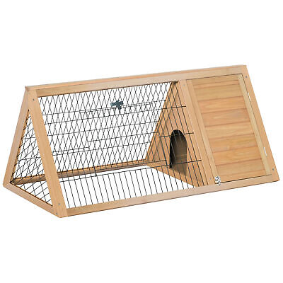 Outside Triangle Shaped Wooden Protective Pet House w/ Ventilating Wire, Yellow PawHut USD3-00160141 - фотография #3
