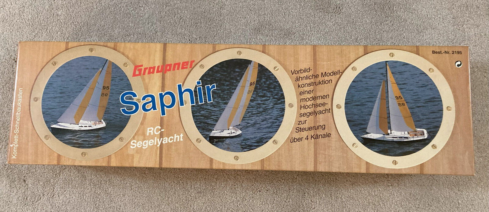 NEW Huge Graupner Saphir sail boat model kit for RC w/extras NIB Graupner