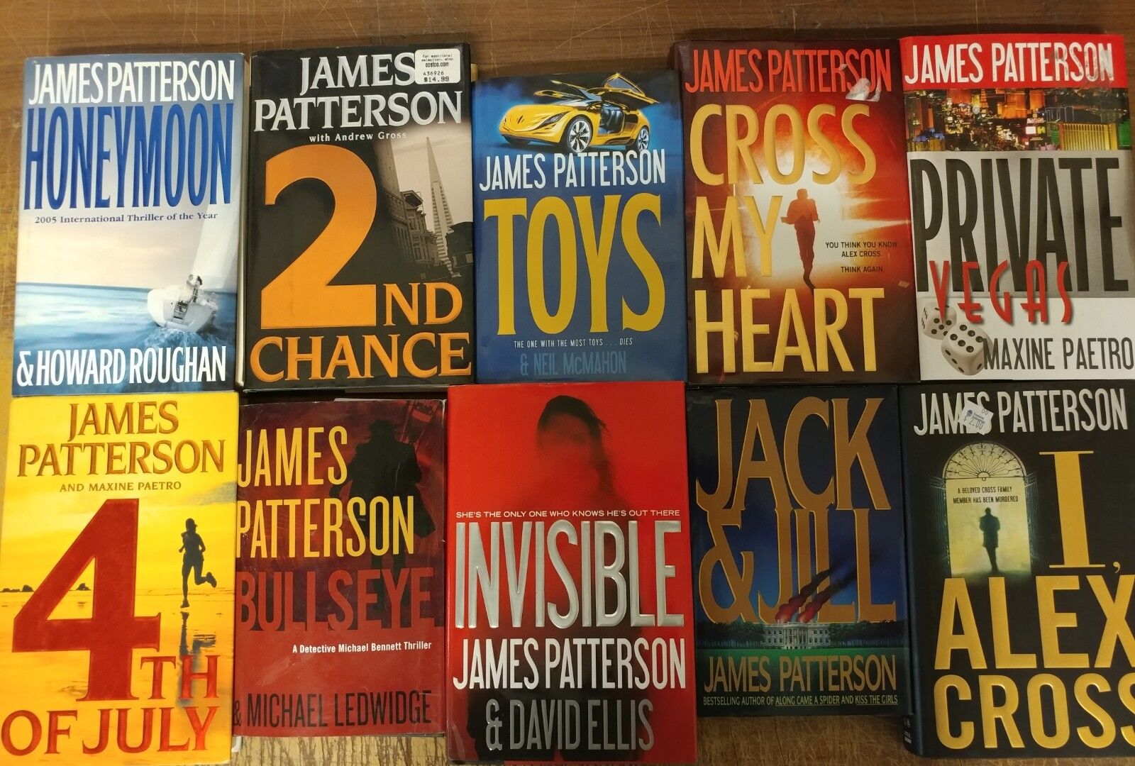 Lot of 10 JAMES PATTERSON Alex Cross Detective ALL Hardcover HB RANDOM Books MIX Без бренда - фотография #5