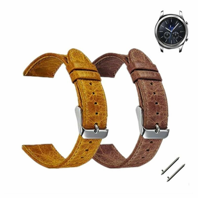 Luxury Genuine Leather Strap Band / Classic 22mm for Samsung Gear S3 Frontier Unbranded Does Not Apply - фотография #2