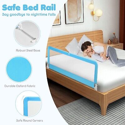 BABY JOY Bed Rails for Toddlers, 59'' Extra Long, Swing Down Bed Guard w/Safe... Baby Joy CO-B10 - фотография #8