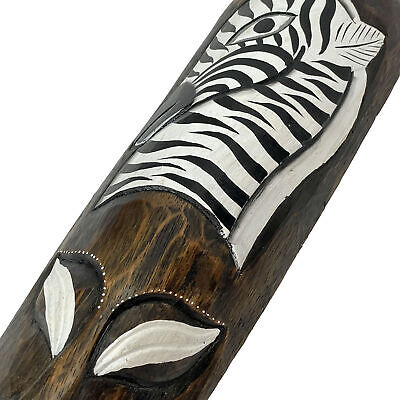 Zeckos Set Of 3 African Wildlife Wooden Wall Masks Zeckos DW20004 - фотография #3