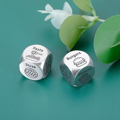 2 PCS Food Dice Game Food Decision Dice Food Dice for Couples 11 Year Anniver... FOOZDEEVAAQ Does not apply - фотография #2