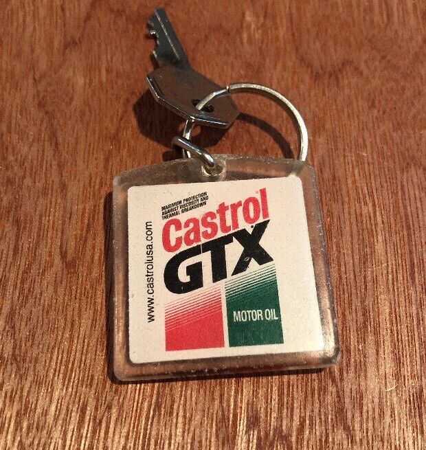 Vintage Castrol Motor Oil Key Chain 1990s Без бренда
