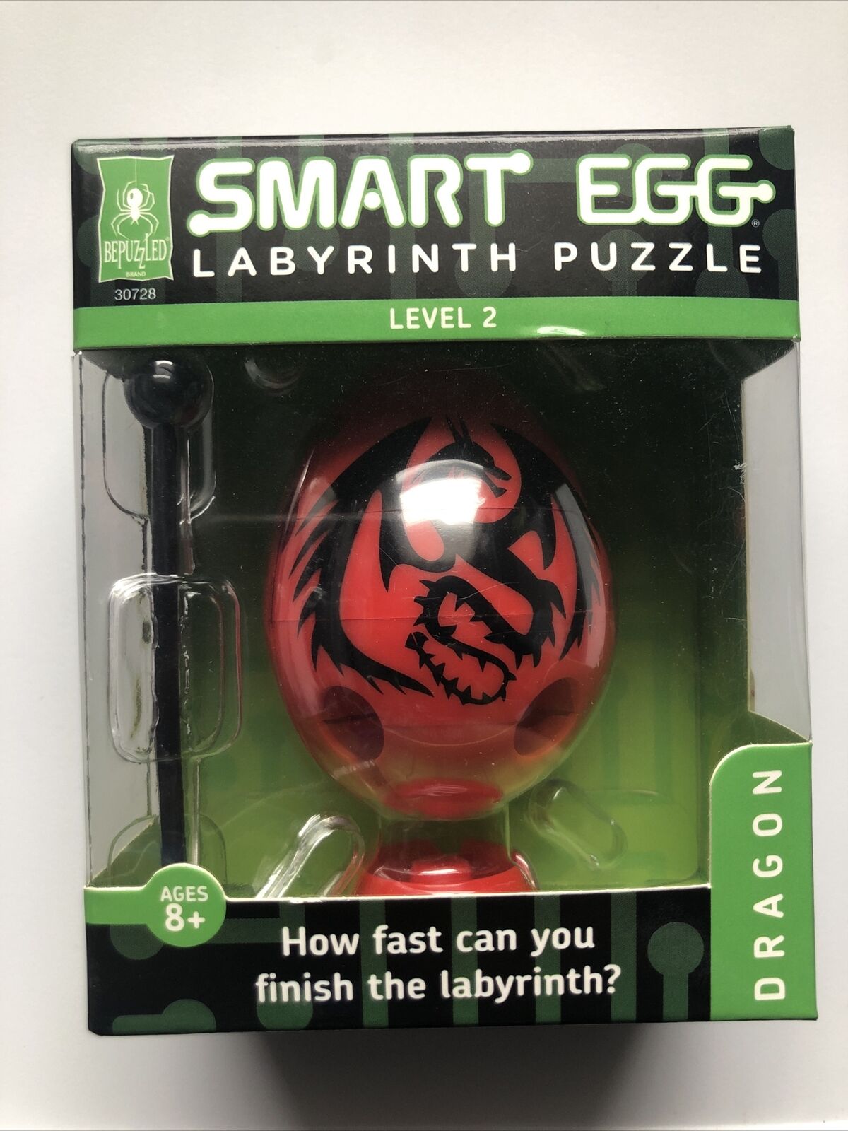 Smart Egg Labyrinth Puzzle Dragon Level 2 Wolf Brain Teaser Red Black Unbranded