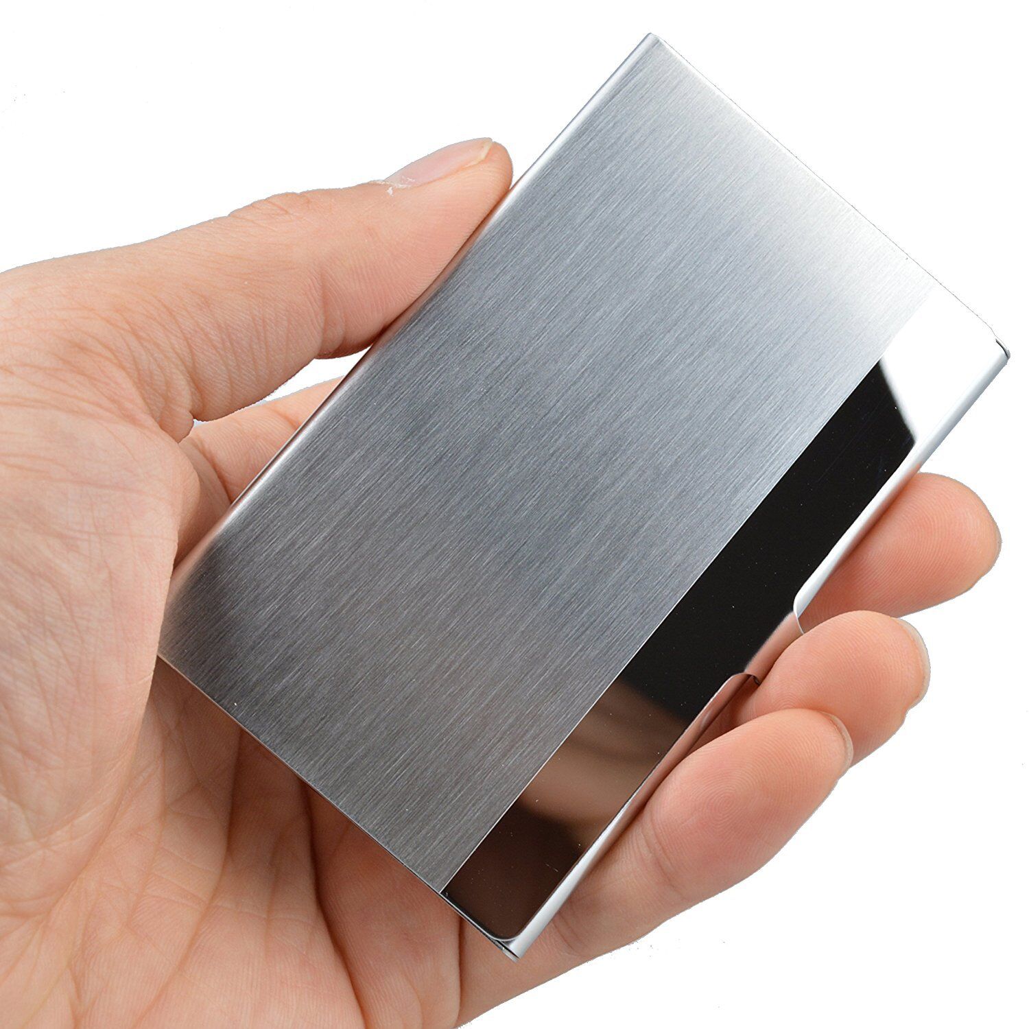 Pocket Stainless Steel Business Card Holder Case ID Credit Name Box Metal Wallet TIKA CARD-02
