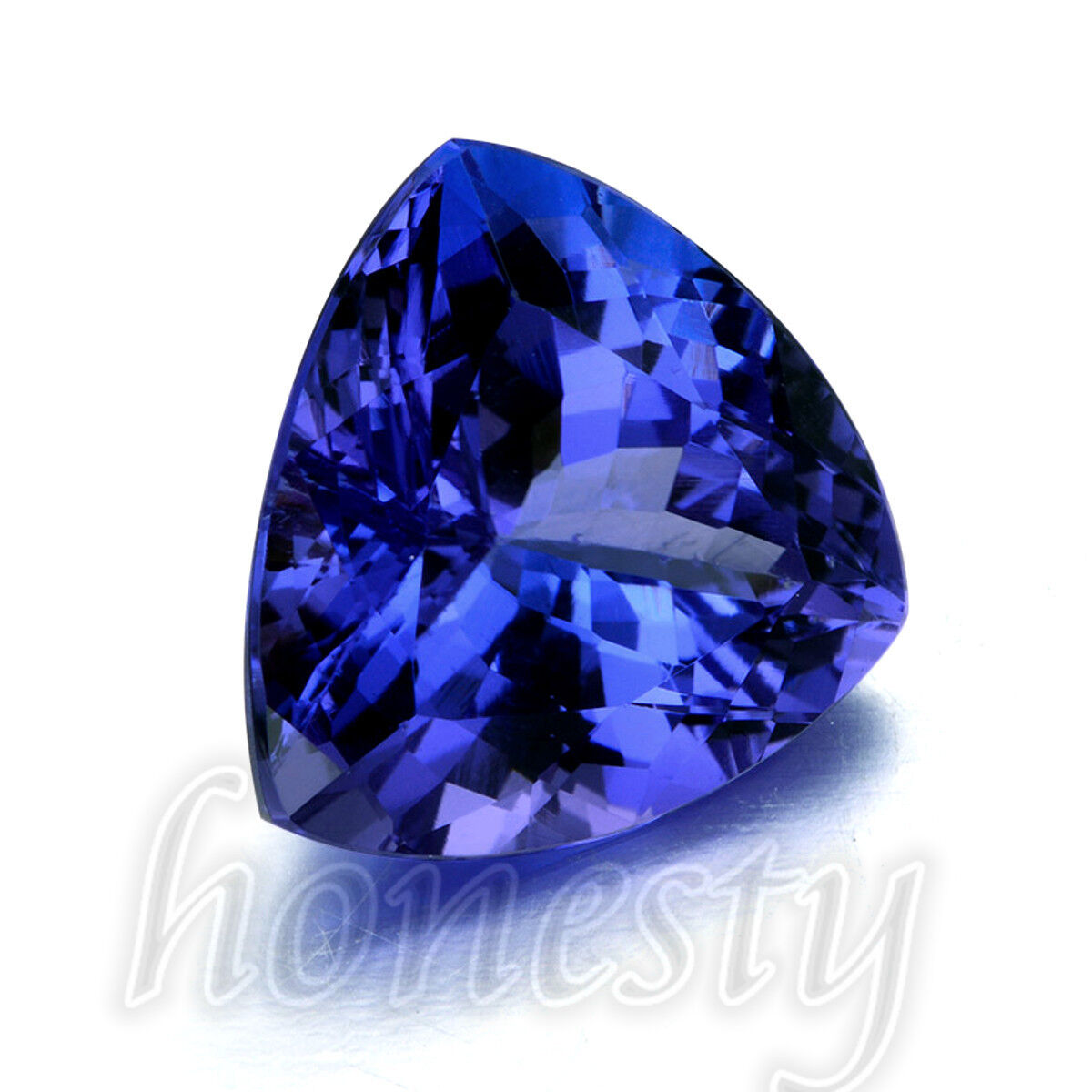 Beautiful Blue Tanzanite AAA 10mm Stunning Trillion Cut Loose Gemstone 6.20ct Unbranded - фотография #2