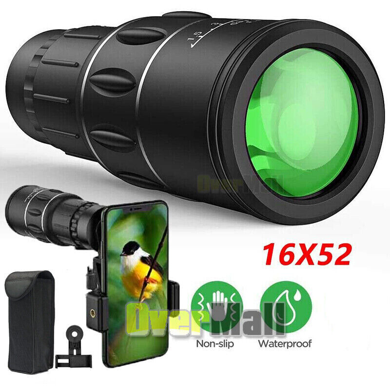 16x52 Zoom HD Vision Monocular Telescope Hunting Camera HD Scope + Phone Holder MUCH Does Not Apply - фотография #3