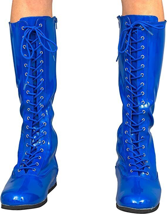 Adult Pro Wrestling Costume Lace-Up Zipper Boots Custom Made Multiple Color Costume Agent - фотография #6