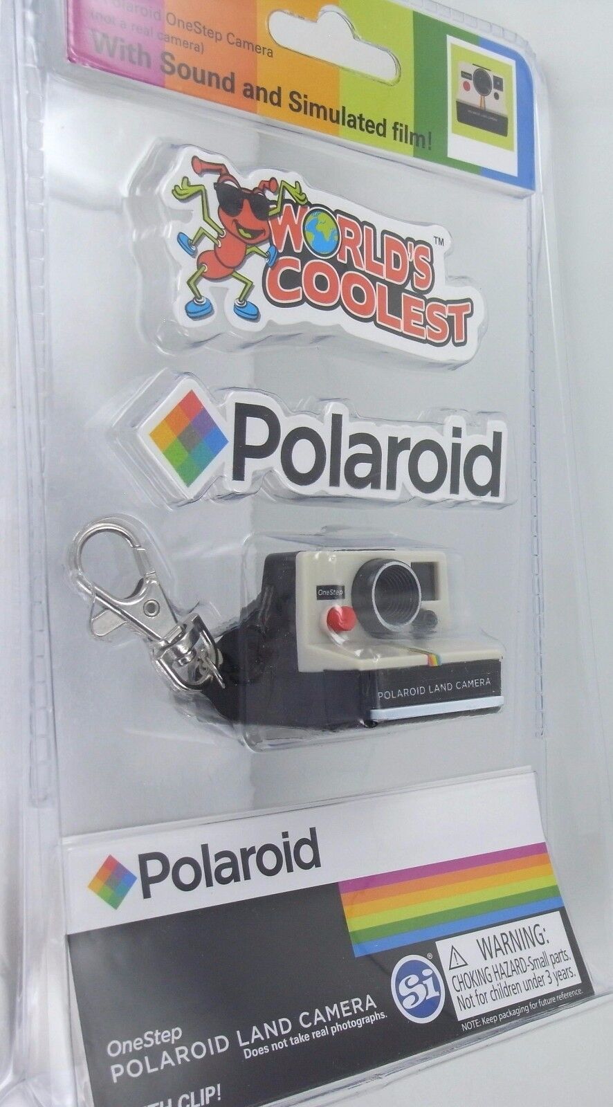 Worlds Coolest Smallest POLAROID LAND CAMERA Toy Miniature Mini OneStep Keychain Без бренда - фотография #7