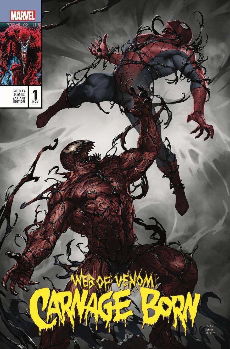 Web Of Venom Carnage Born 1 Marvel Skan Srisuwan Variant Amazing Spider-Man 361 Без бренда