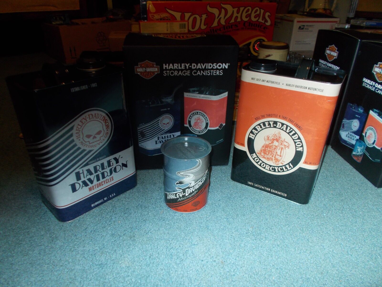 HARLEY DAVIDSON REPO OIL CAN'S NEW IN BOX SET OF 3 Без бренда
