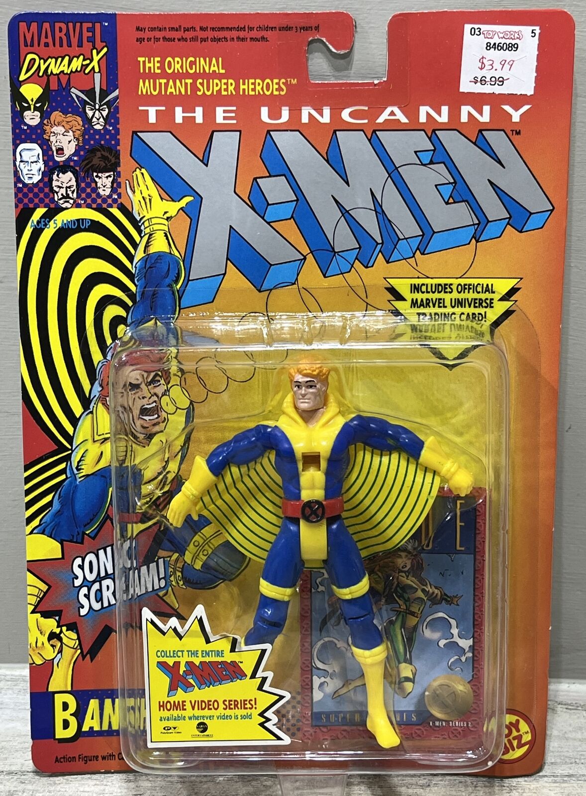 Vintage Marvel The Uncanny X-Men Banshee (1992) Toy Biz Action Figure Marvel Toys