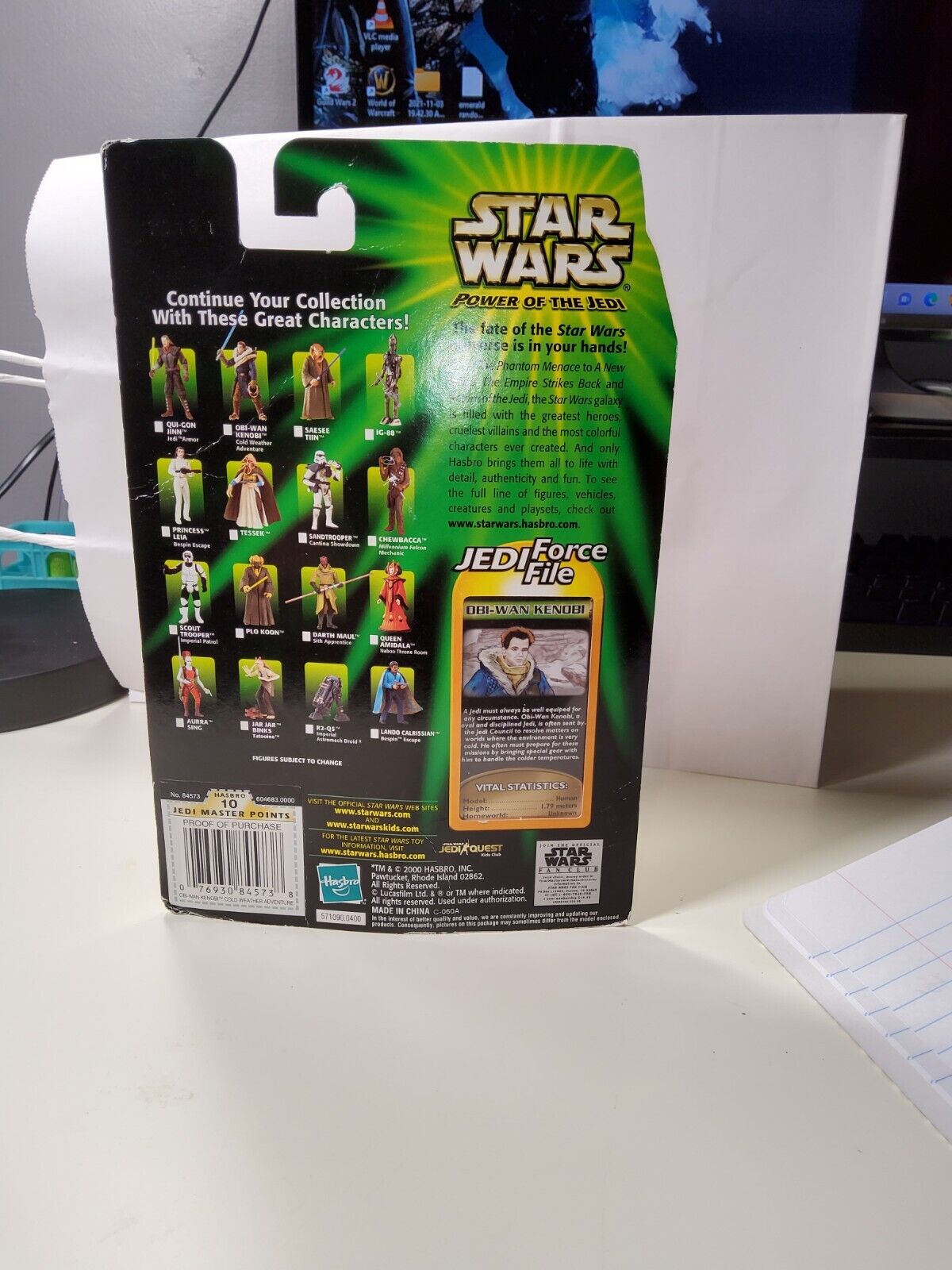 Hasbro Star Wars Power of the Jedi Obi Wan Kenobi Cold Weather Gear 2000 Hasbro 84573 - фотография #2