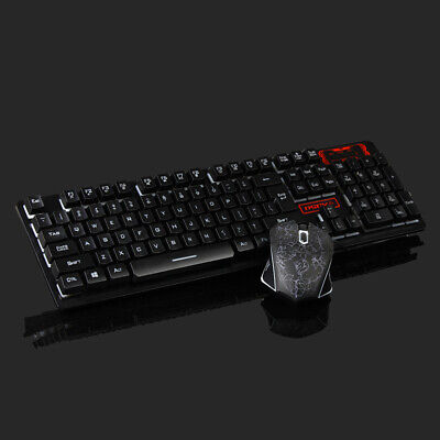 Rainbow LED Gaming Keyboard and Mouse Set Multi-Colored Backlight Mouse Unbranded - фотография #8
