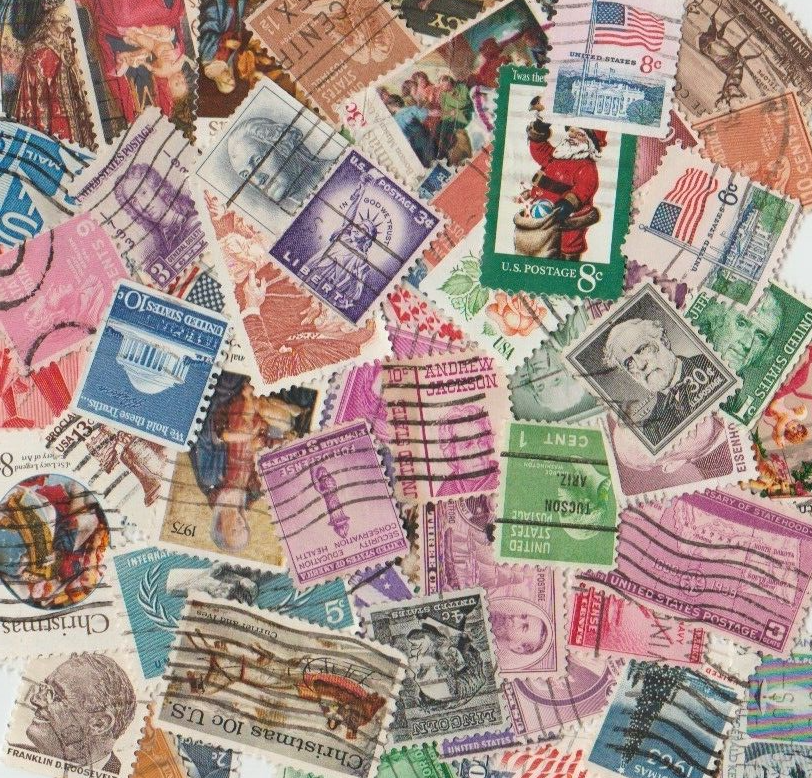 US Postage Stamps (30 Used) 40-80+YR OLD - No Duplicates Без бренда - фотография #3