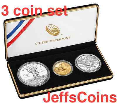 2016 3 Coin Set 100th Anniversary National Park Service New W $5 Gold Unc 16CG Без бренда
