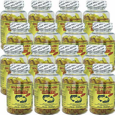 12 x Golden Alaska Deep Sea Fish Oil Omega 369 100 Caps  Total  Total 1200 Caps Golden 1100x12