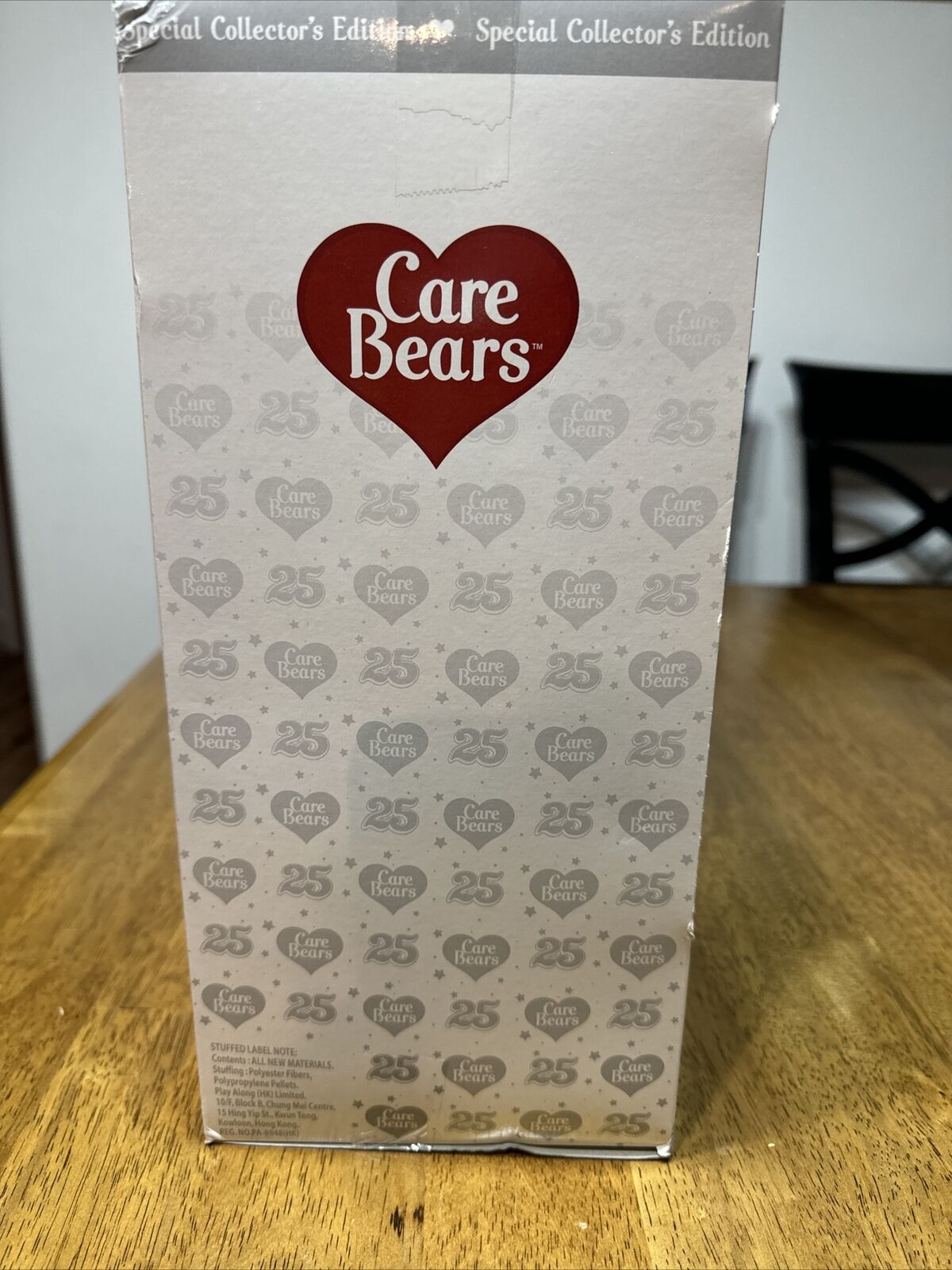 25th Anniversary Care Bear with Swarovski Crystal Eyes w/ DVD 2007 NEW Care Bears 30277 - фотография #3