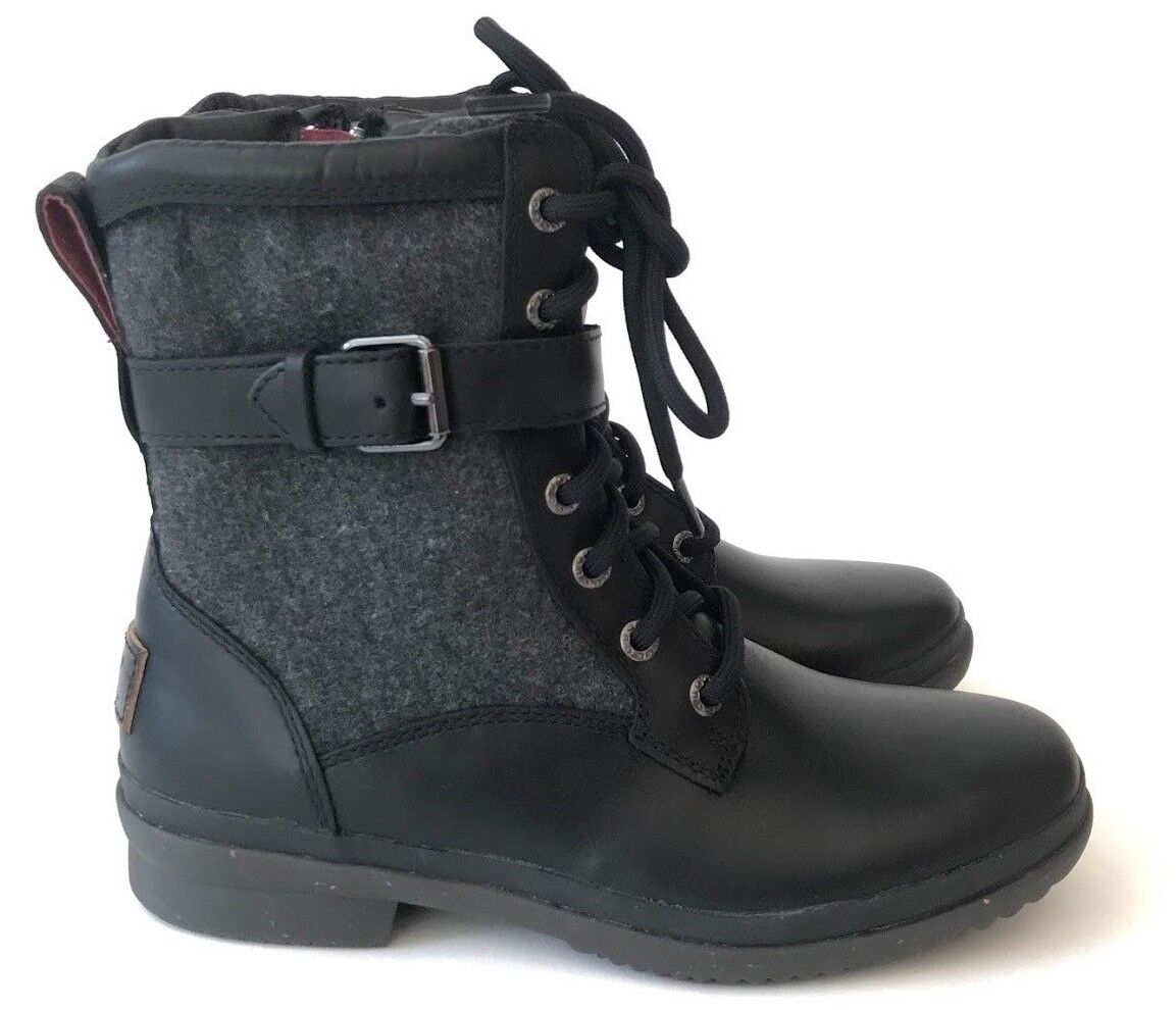 Ugg Kesey Womens Boot Waterproof Full-Grain Leather Wool-Blend Black or Chestnut UGG Australia Kesey - фотография #3