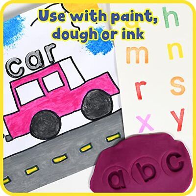 READY 2 LEARN Easy Grip Dough and Paint Stampers - Lowercase Alphabet - Set...  READY 2 LEARN CE6918 - фотография #4