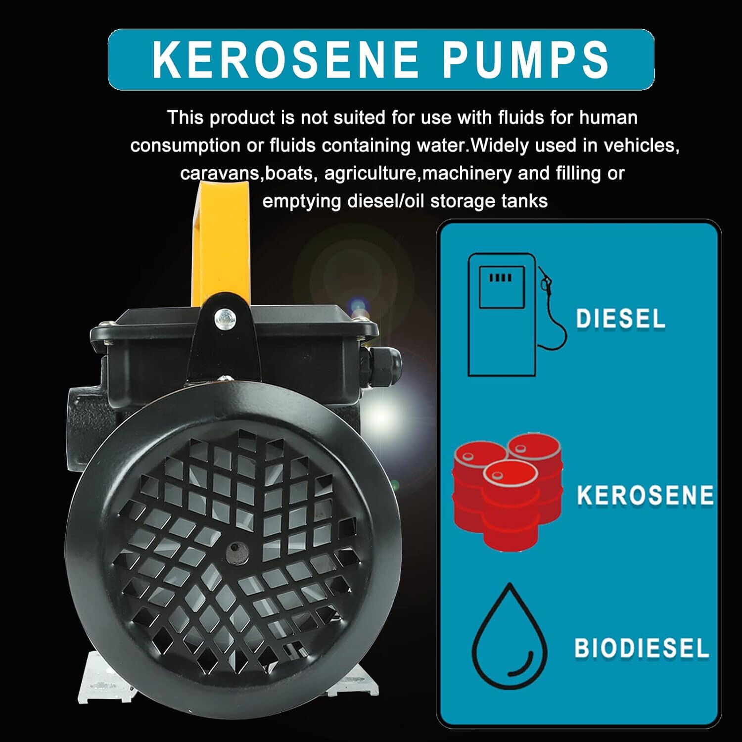 Self Prime 110V AC 16GPM Oil Transfer Pump Fuel Diesel Kerosene Biodiesel Pumps iMeshbean Oil transfer pump - фотография #4