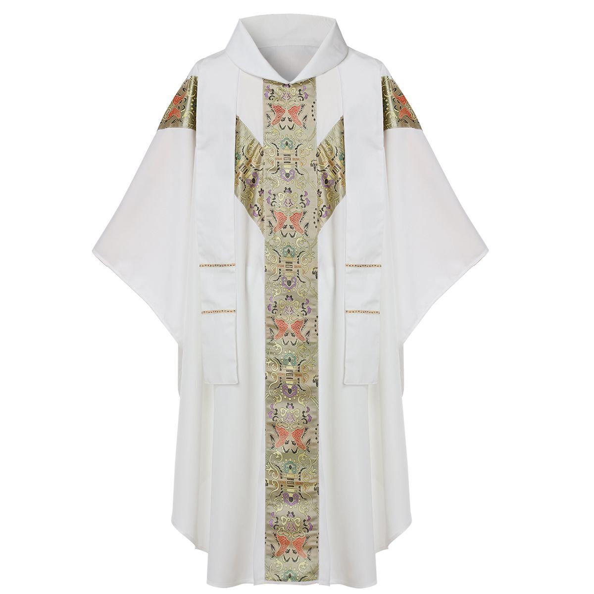 Church Clergy Vestments Catholic Priest Chasuble Cope J032 Robe with stole Blessume