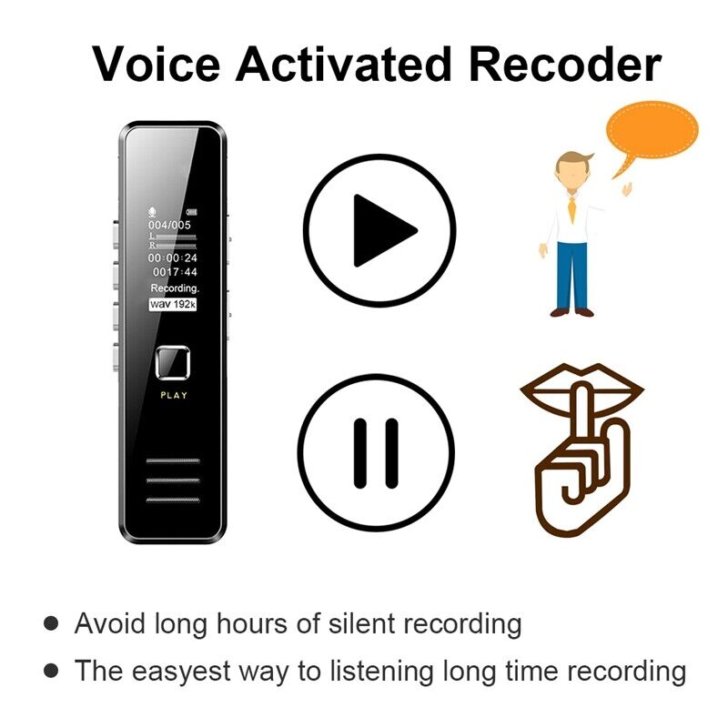 Spy Digital Sound Audio Recorder Dictaphone MP3 Player Voice Recording Device Unbranded Does Not Apply - фотография #3