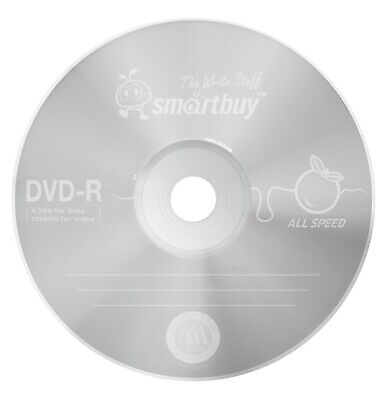 100 Pcs SmartBuy Blank DVD-R DVDR 16X 4.7GB Logo Top Surface Recordable Disc Smart Buy 47DR16SB100B - фотография #3