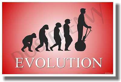 Segway Evolution - Red - NEW Novelty Humor Poster (hu245) PosterEnvy