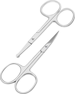 Beard Mustache Nose Ear Hair Trimming Scissors For Men by Utopia Care Utopia Care Does Not Apply
