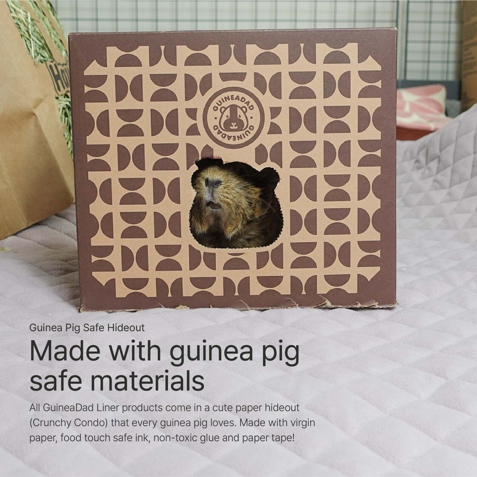 GuineaDad Liner | Guinea Pig Fleece Cage Liners | Guinea Pig Bedding GuineaDad - фотография #14