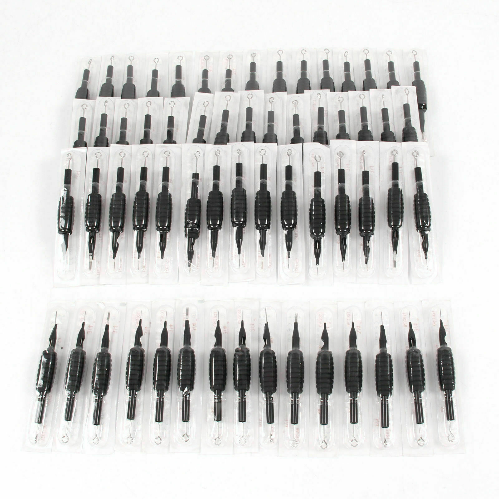 60*Disposable Tattoo Sterilized Needles Mixed Assorted with Tube 3/4 Grip Tip Unbranded Does not apply - фотография #4