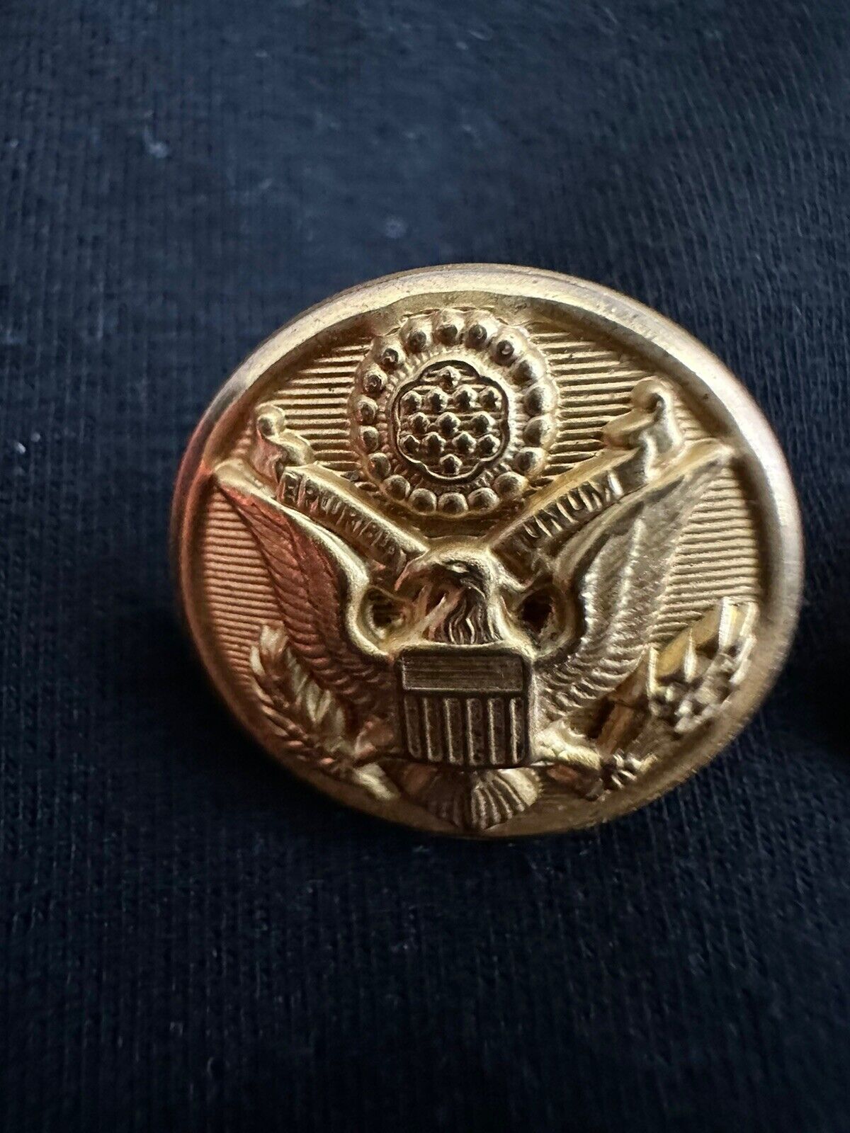 Vintage Military Brass US Navy Waterbury Button Company Uniform Buttons (2) Без бренда - фотография #9