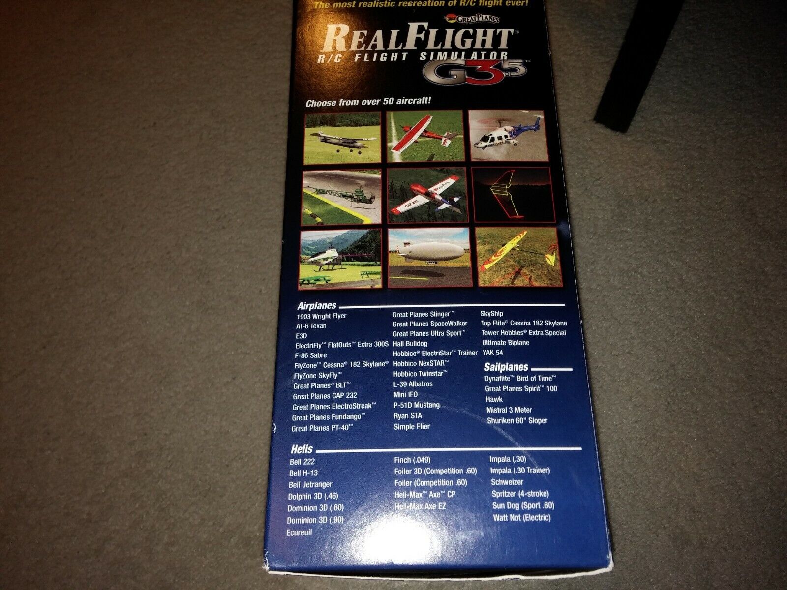 Real Flight RC Simulator G3.5 RealFlight R/C 3D Controller Futaba Sealed New Box RealFlight Does Not Apply - фотография #8