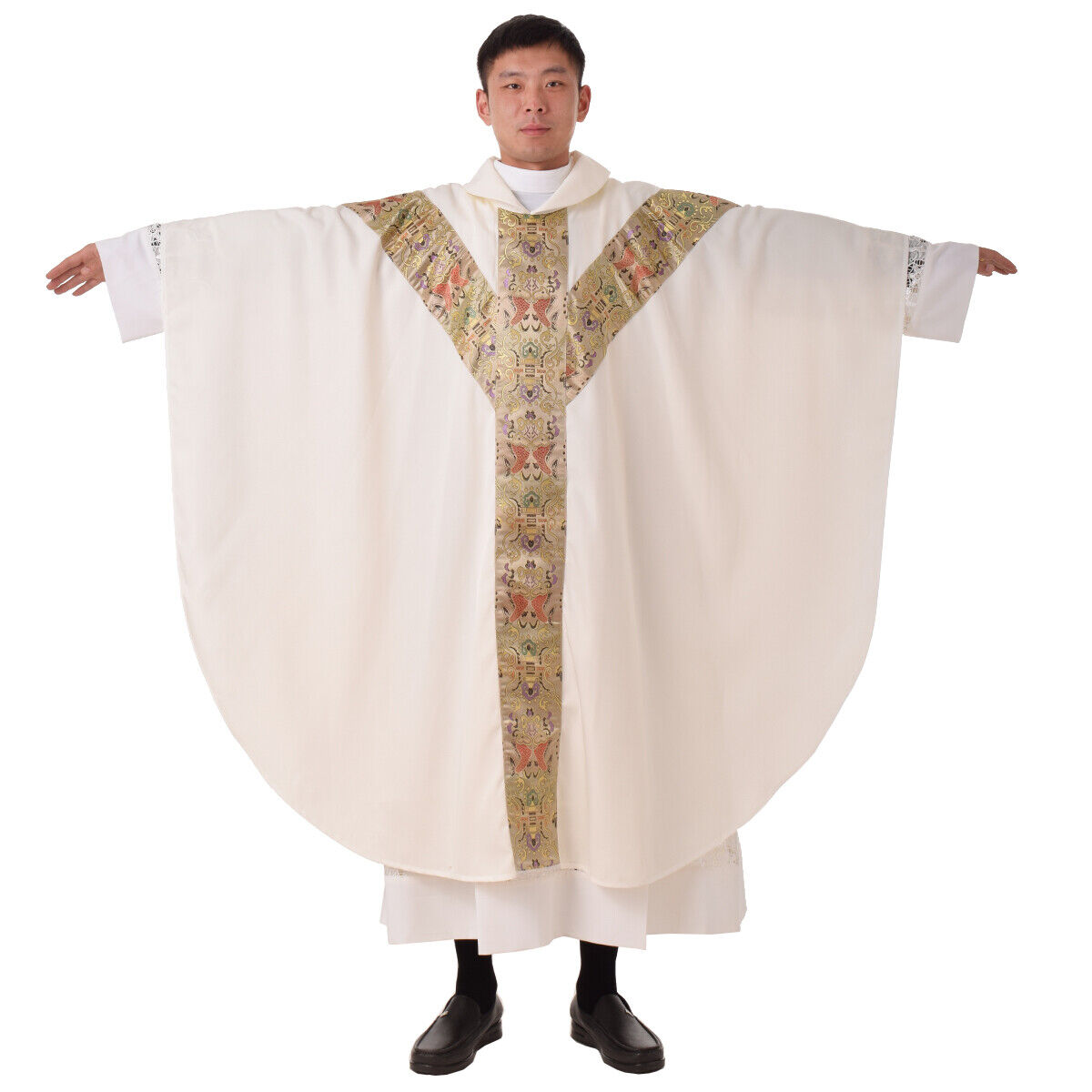 Church Clergy Vestments Catholic Priest Chasuble Cope J032 Robe with stole Blessume - фотография #5