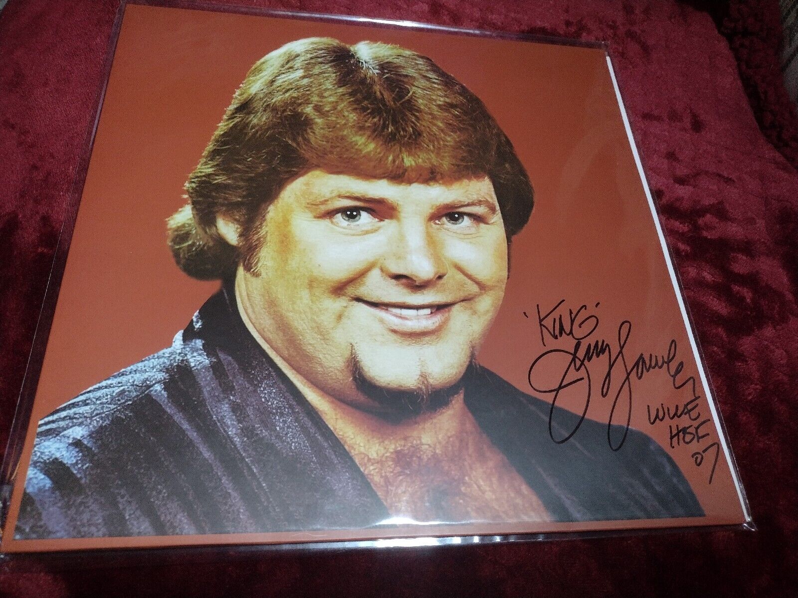 Jerry The King Lawler Sings  Starburst Vinyl Record Autographed 🔥 Без бренда