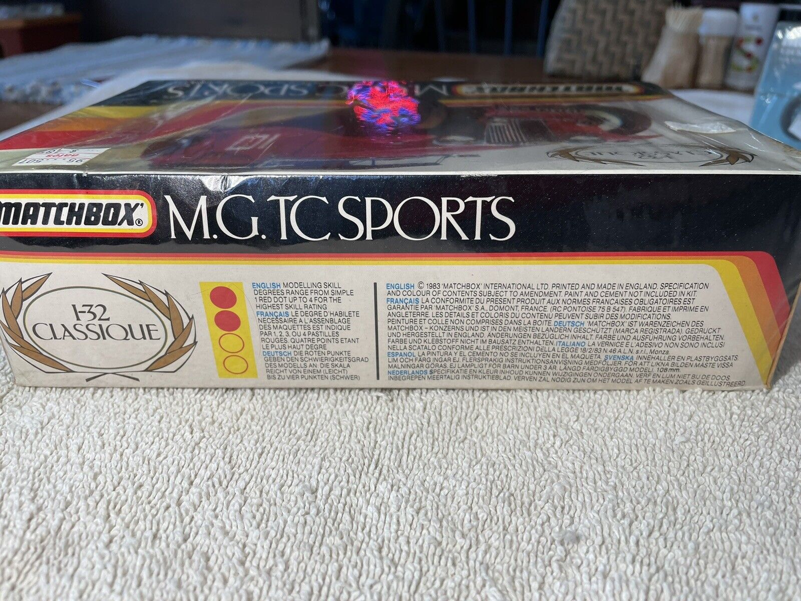 MG-TC Sports Car Model Lot, Monogram 2290 1:24 1983, Matchbox 1:32 PK-306 1982 Monogram - фотография #9