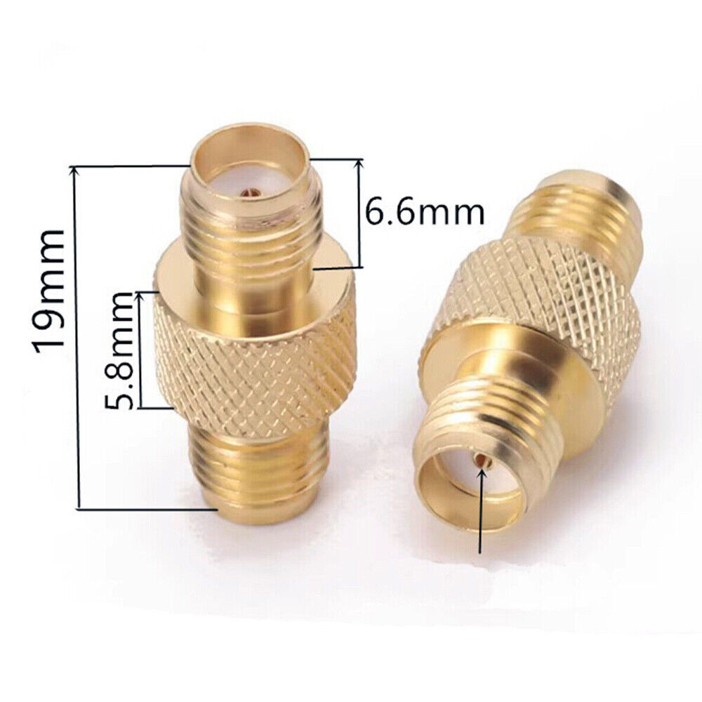 8PCS SMA Female to SMA Female RF Coaxial Adapter Connector New Unbranded SMA Female to Female - фотография #5
