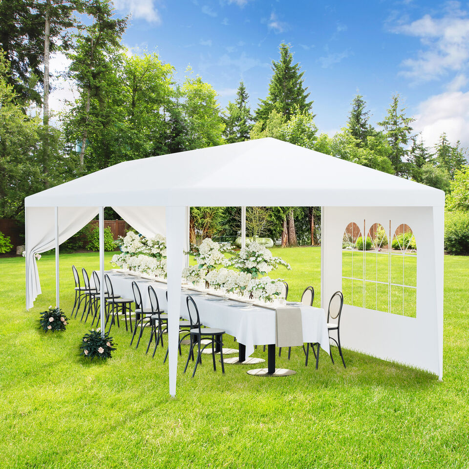10'x30' White Outdoor Gazebo Canopy Wedding Party Tent 8 Removable Walls 8 Segawe GSDH021233 - фотография #16