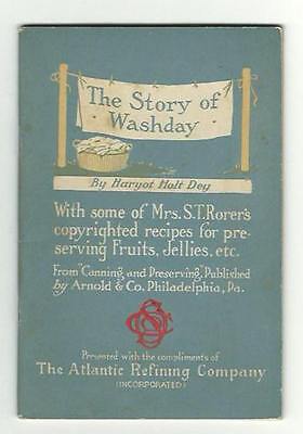 1900s Canning Jelly Cookbook STORY OF WASHDAY Rorer Parowax Atlantic Refining Co Без бренда
